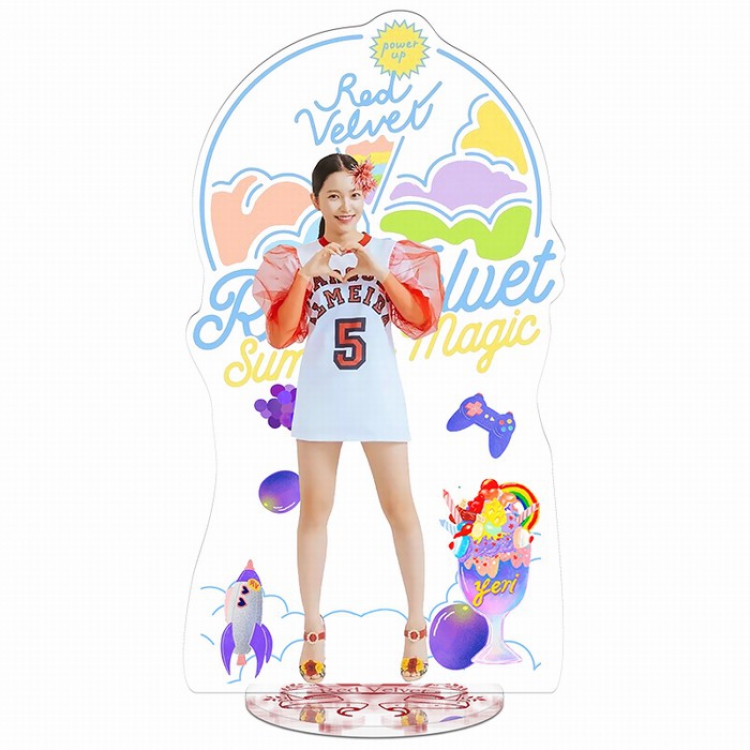 Red Velvet Acrylic Standing Plates 21CM Style A