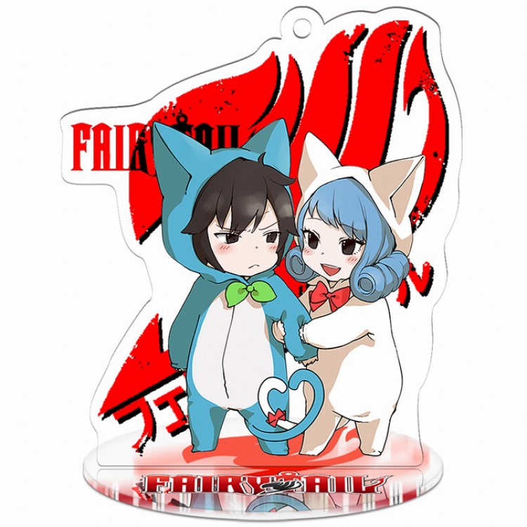 Fairy tail Q version Small Standing Plates Acrylic keychain pendant 9-10CM Style D