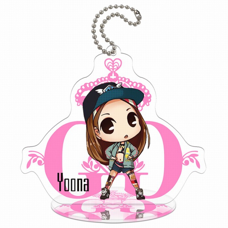 Girls Generation Q version Small Standing Plates Acrylic keychain pendant 9-10CM Style C