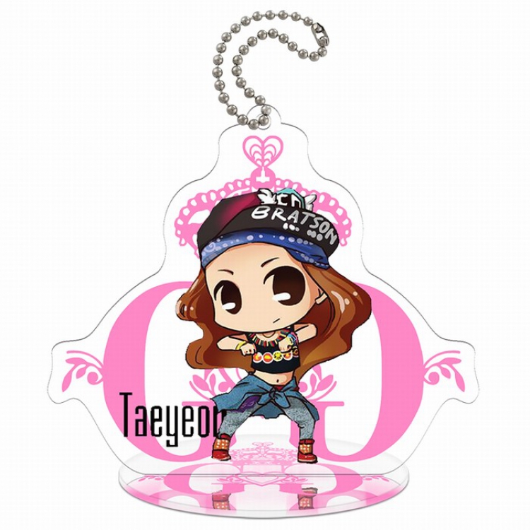 Girls Generation Q version Small Standing Plates Acrylic keychain pendant 9-10CM Style A