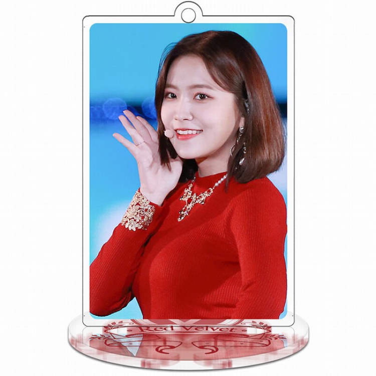 Red Velvet Rectangular Small Standing Plates Acrylic keychain pendant 9-10CM Style B