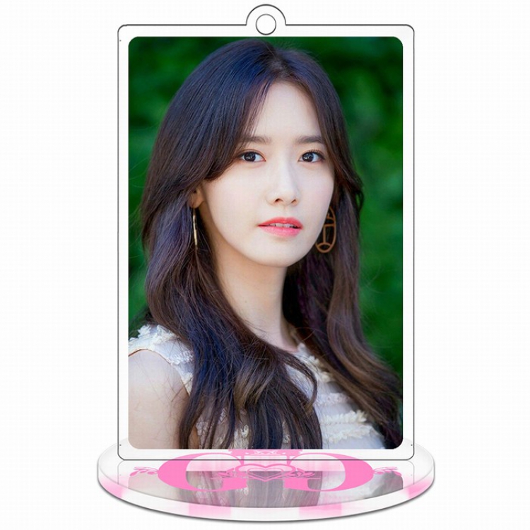 Girls Generation Rectangular Small Standing Plates Acrylic keychain pendant 9-10CM Style C