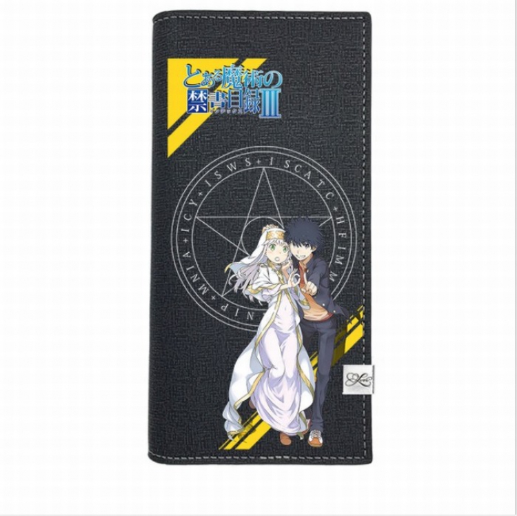 Magical banned book Long blue Premium version Leather wallet Purse 9.6X18.5CM Style A