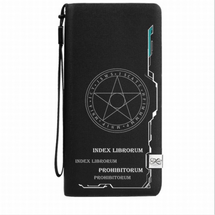 Magical banned book Long black zipper Premium version Leather wallet Purse 11X20.5CM Style C