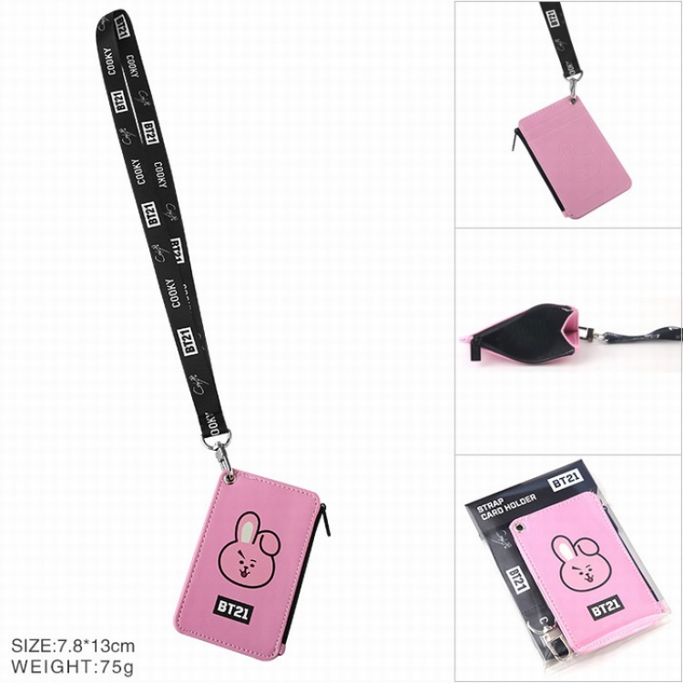 BTS BT21 Card package Wallet Purse Storage bag Style G