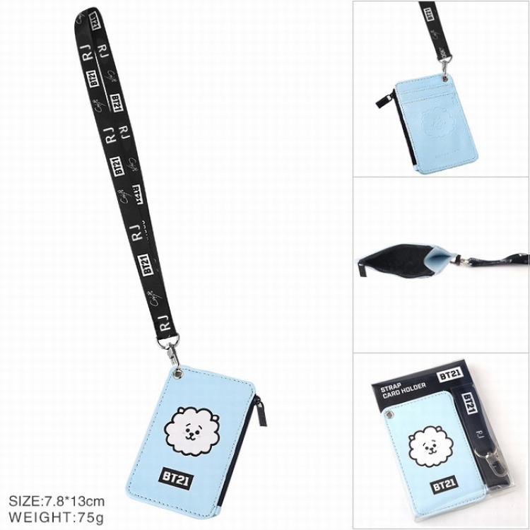 BTS BT21 Card package Wallet Purse Storage bag Style E