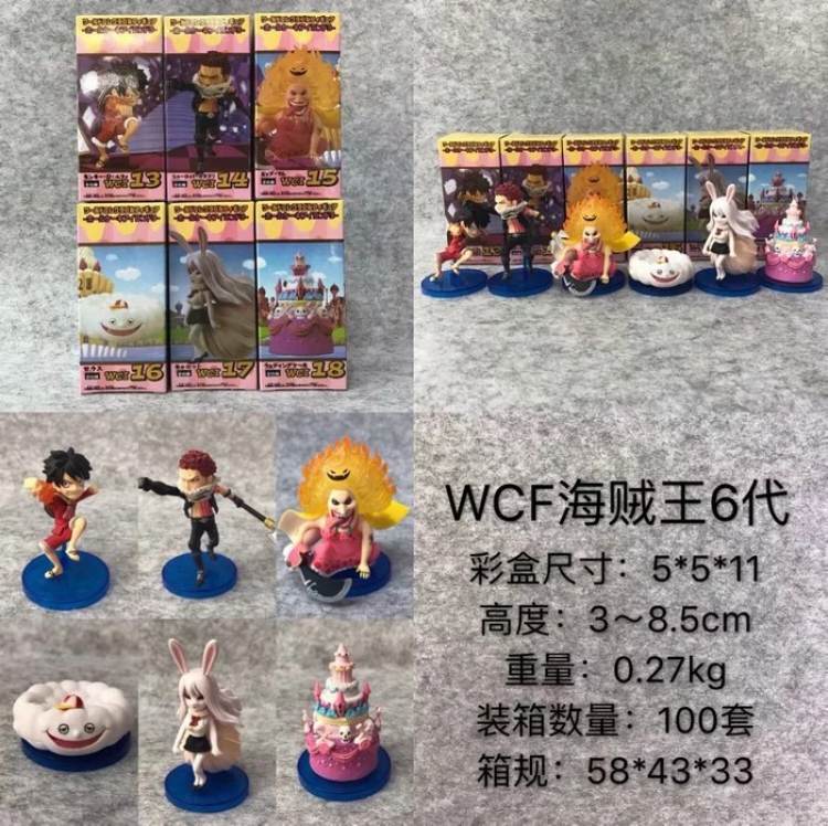 One Piece WCF A Set of 3 Boxed Figure Decoration 3-8.5CM a box of 100