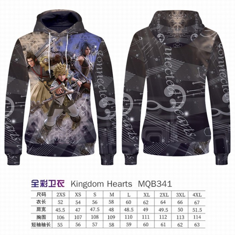 kingdom hearts Full Color Long sleeve Patch pocket Sweatshirt Hoodie 9 sizes from XXS to XXXXL MQB341