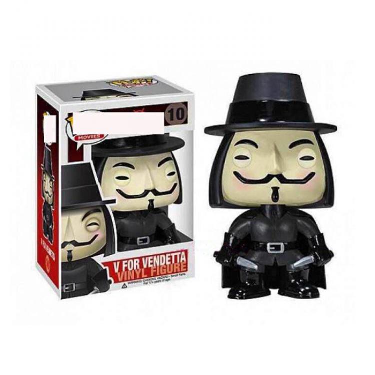 FUNKO POP 10 V for Vendetta Boxed Figure Decoration 10CM 0.14KG