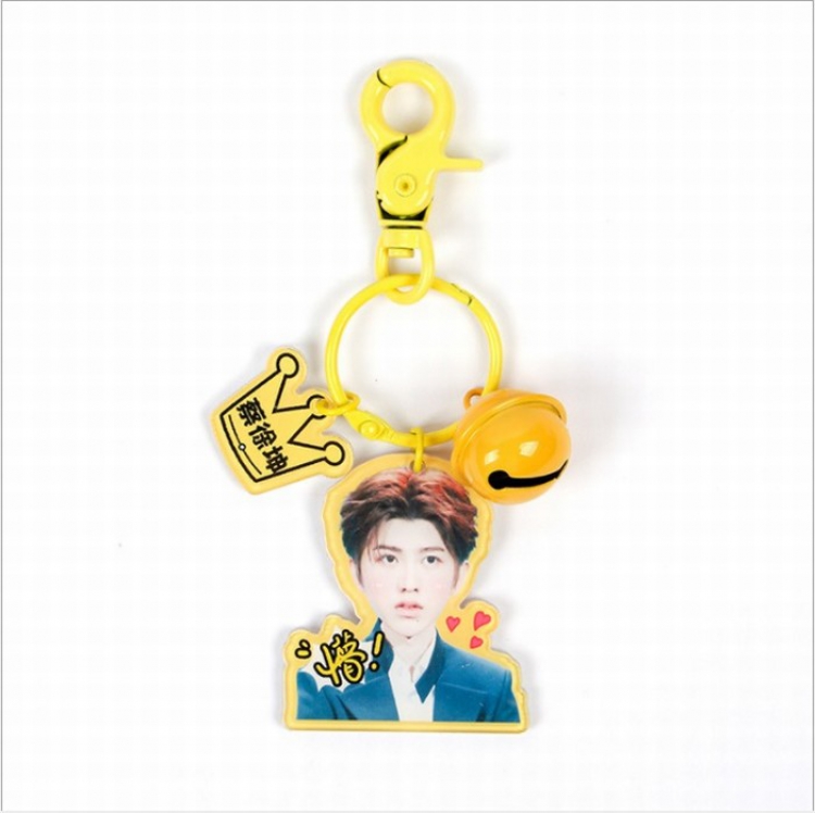 Nine percent Acrylic Bell Key Chain Pendant price for 2 pcs Style C