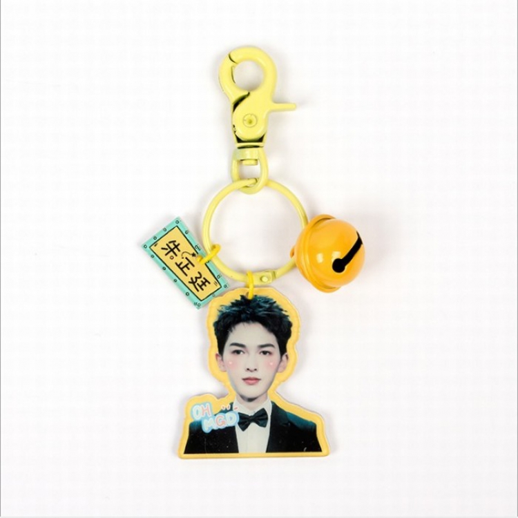 Nine percent Acrylic Bell Key Chain Pendant price for 2 pcs Style E