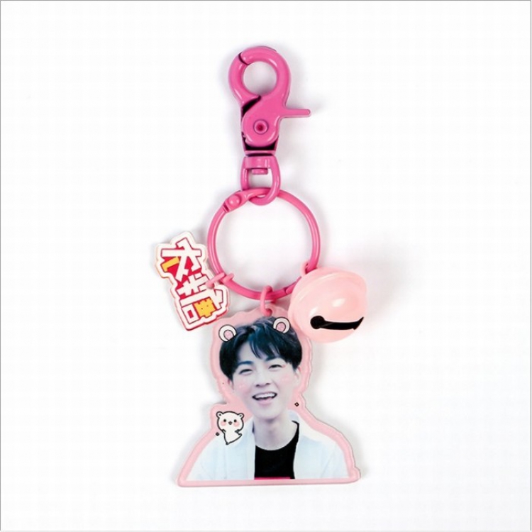 Nine percent Acrylic Bell Key Chain Pendant price for 2 pcs Style A