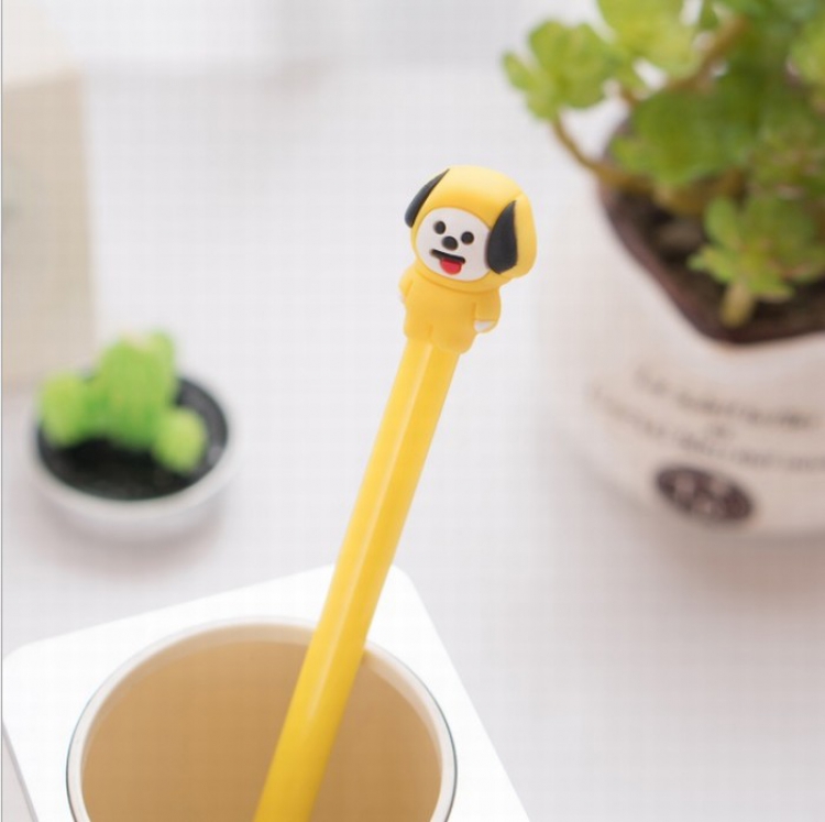 BTS BT21 Cute cartoon black gel pen 0.5MM price for 50 pcs Style G