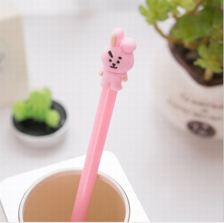 BTS BT21 Cute cartoon black gel pen 0.5MM price for 50 pcs Style H
