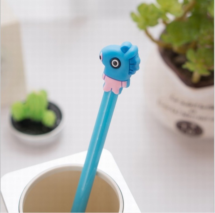 BTS BT21 Cute cartoon black gel pen 0.5MM price for 50 pcs Style E