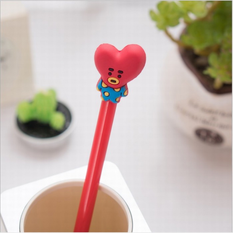 BTS BT21 Cute cartoon black gel pen 0.5MM price for 50 pcs Style C