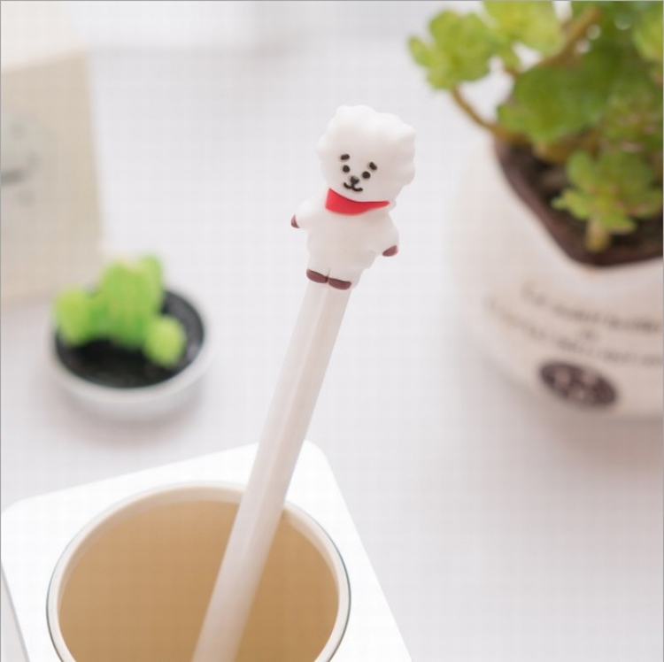 BTS BT21 Cute cartoon black gel pen 0.5MM price for 50 pcs Style F