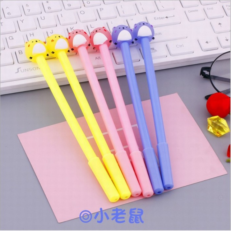 Cute cartoon black gel pen 0.5MM price for 50 pcs Style O