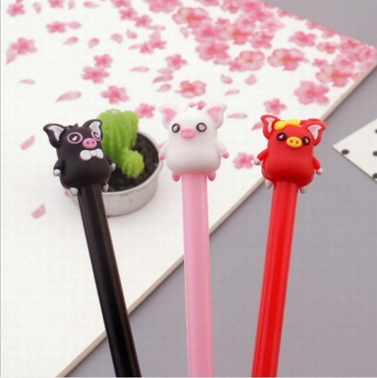 Cute cartoon black gel pen 0.5MM price for 50 pcs Style P