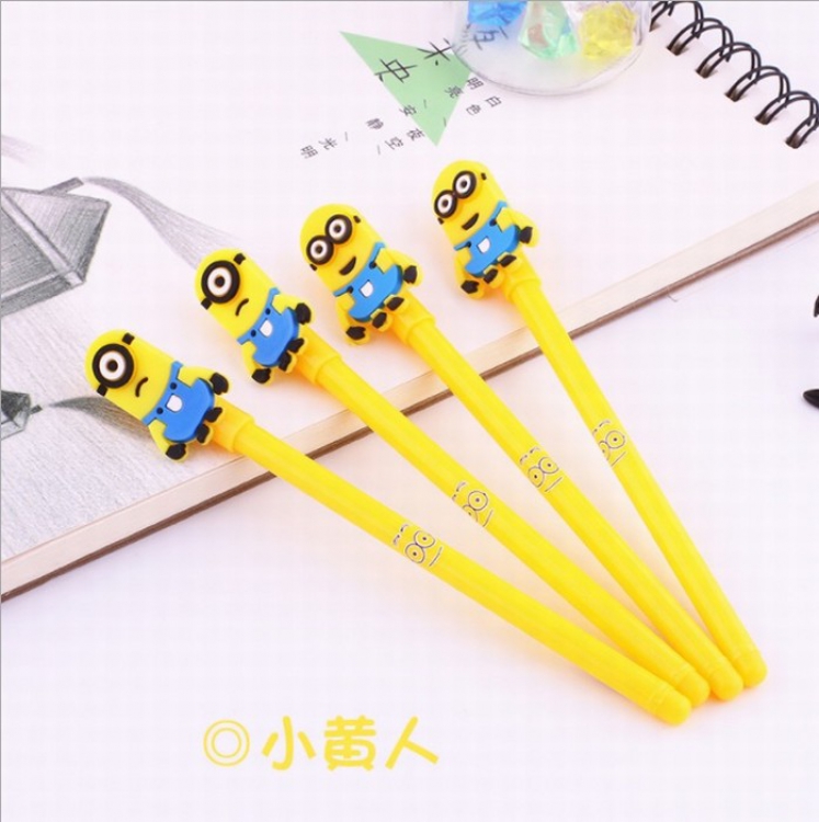 Minions Cute cartoon black gel pen 0.5MM price for 50 pcs