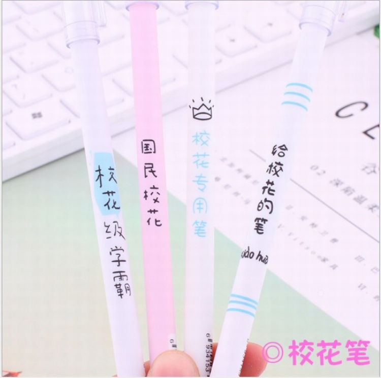 Cute cartoon black gel pen 0.5MM price for 50 pcs Style J