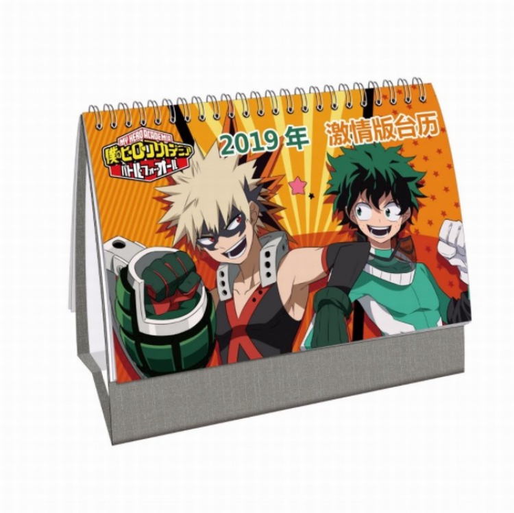 My Hero Academia Anime around 2019 Collector's Edition desk calendar calendar 21X14CM 13 sheets (26 pages)
