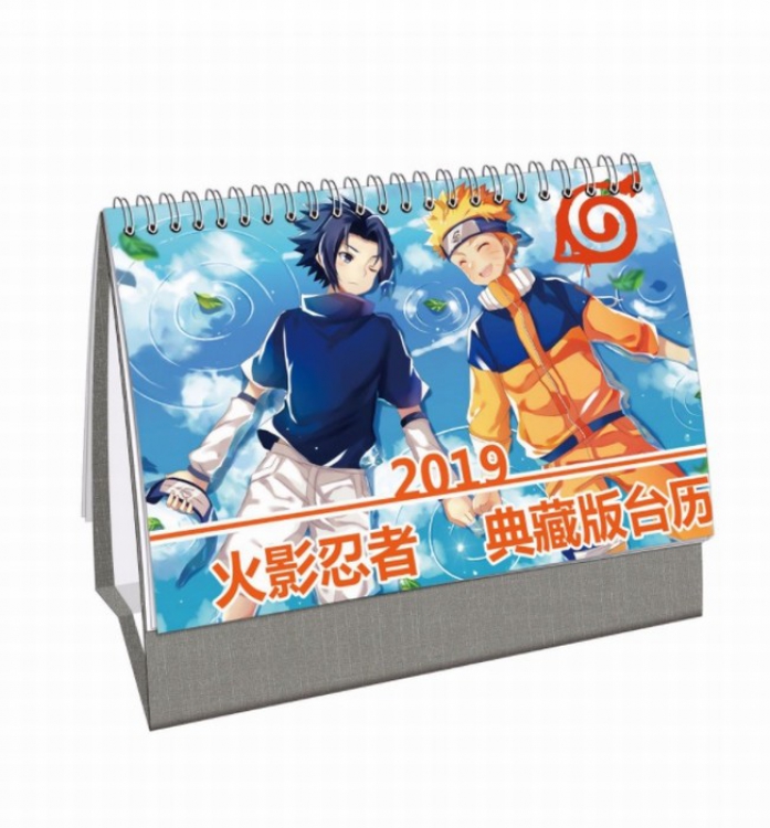 Naruto Anime around 2019 Collector's Edition desk calendar calendar 21X14CM 13 sheets (26 pages)
