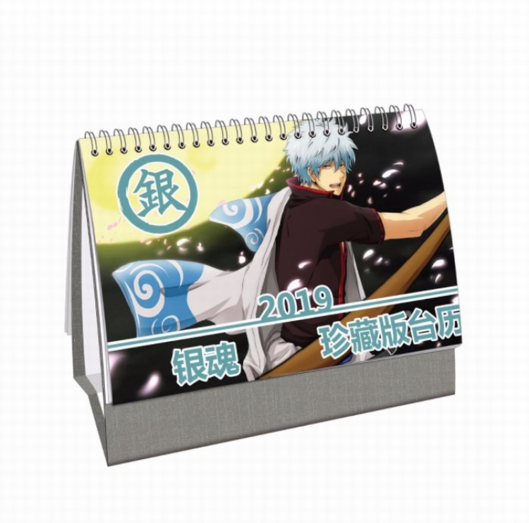 Gintama Anime around 2019 Collector's Edition desk calendar calendar 21X14CM 13 sheets (26 pages)