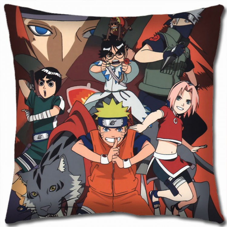 Naruto Double-sided full color Pillow Cushion 45X45CM H7-144 NO FILLING