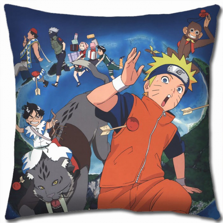 Naruto Double-sided full color Pillow Cushion 45X45CM H7-146 NO FILLING
