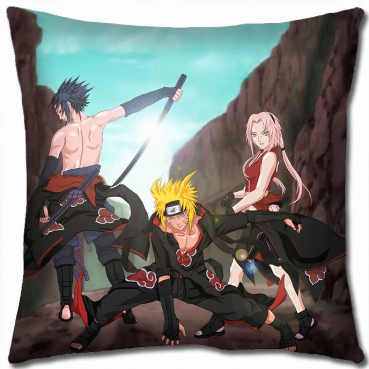 Naruto Double-sided full color Pillow Cushion 45X45CM H7-59 NO FILLING