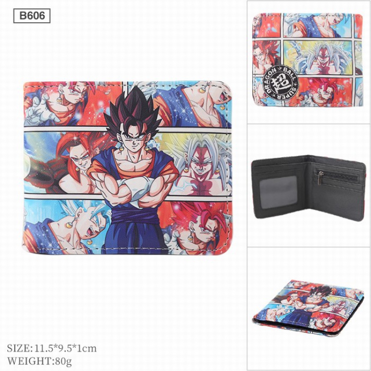 DRAGON BALL PU twill two fold short Wallet Purse B606