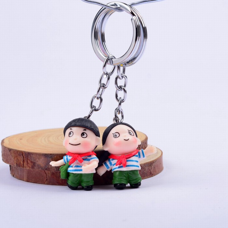 Cute Q version cartoon character Couple Keychain pendant price for 2 pcs Style 10