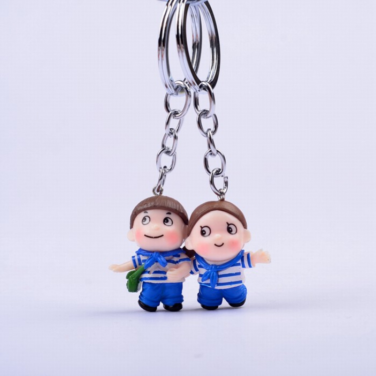 Cute Q version cartoon character Couple Keychain pendant price for 2 pcs Style 5