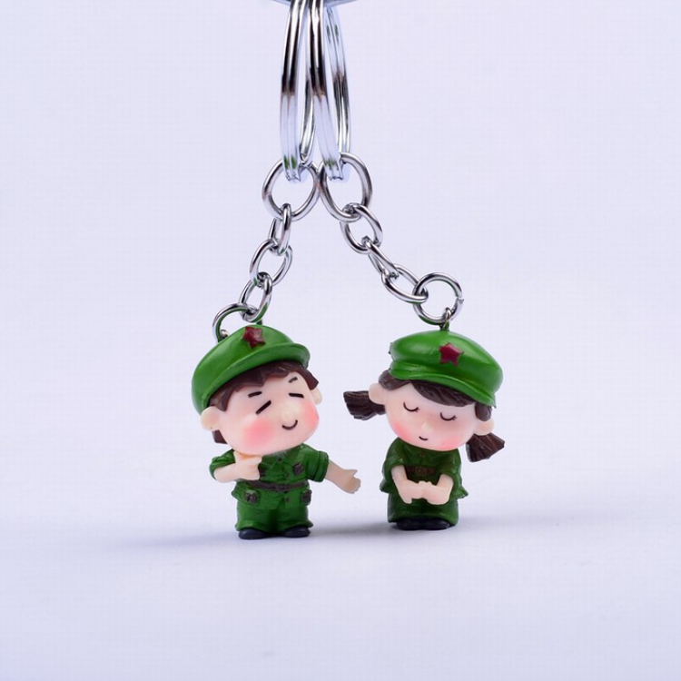 Cute Q version cartoon character Couple Keychain pendant price for 2 pcs Style 9