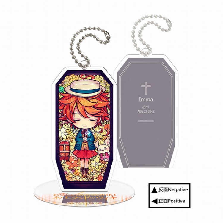 The Promised Neverla Q version Small Standing Plates Acrylic keychain pendant 9-10CM Style F
