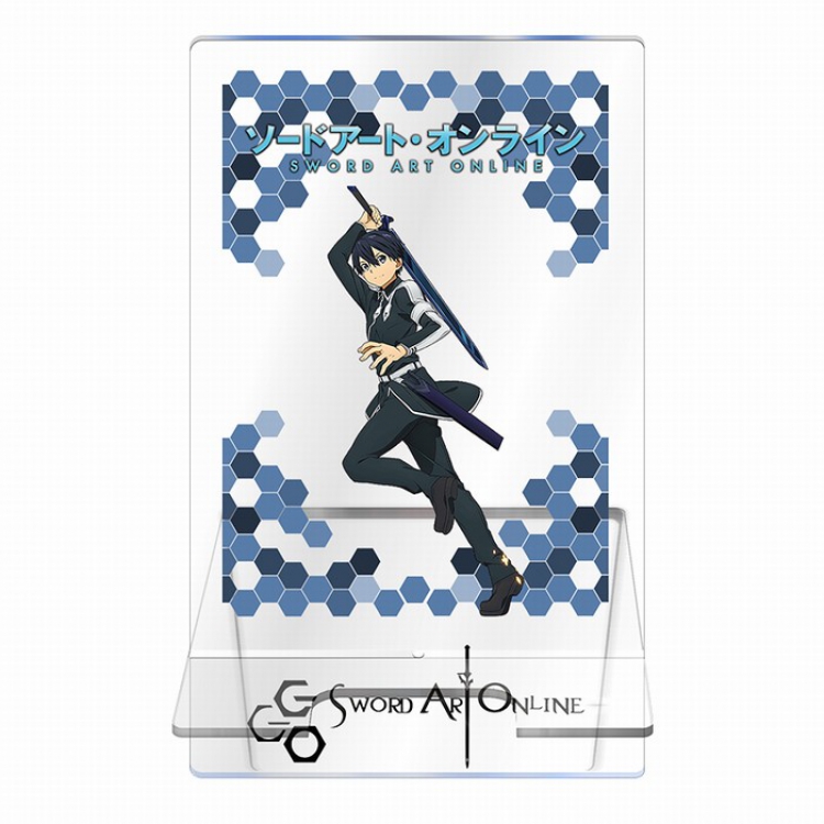 Sword Art Online Transparent acrylic Mobile phone holder 13CM Style D