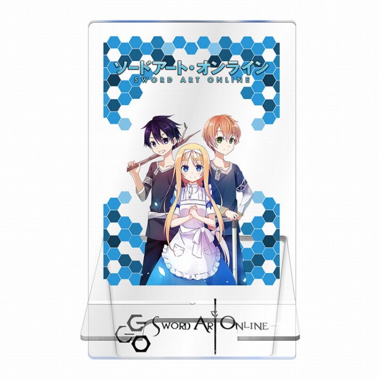 Sword Art Online Transparent acrylic Mobile phone holder 13CM Style E