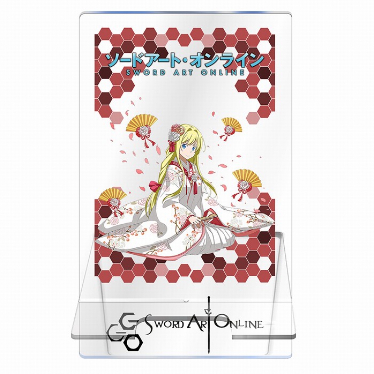 Sword Art Online Transparent acrylic Mobile phone holder 13CM Style B