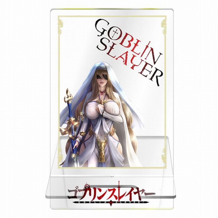 Goblin Slayer Transparent acrylic Mobile phone holder 13CM Style E