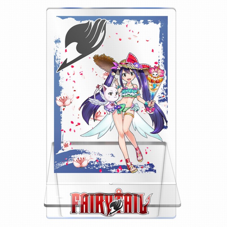 Fairy tail Transparent acrylic Mobile phone holder 13CM Style I