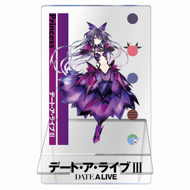 Date-A-Live Transparent acrylic Mobile phone holder 13CM Style E