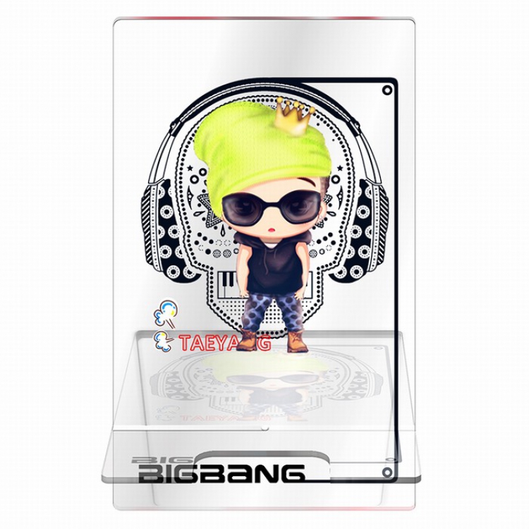 BIGBANG Around the star series Transparent acrylic Mobile phone holder 13CM Style E