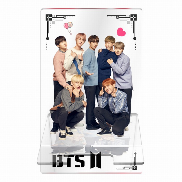 BTS Around the star series Transparent acrylic Mobile phone holder 13CM Style G