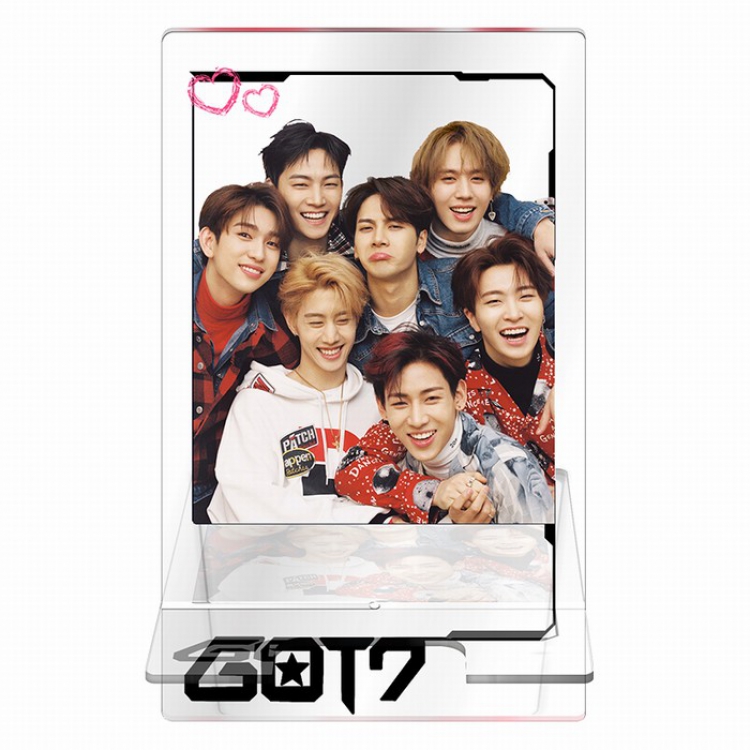 GOT 7 Around the star series Transparent acrylic Mobile phone holder 13CM Style B