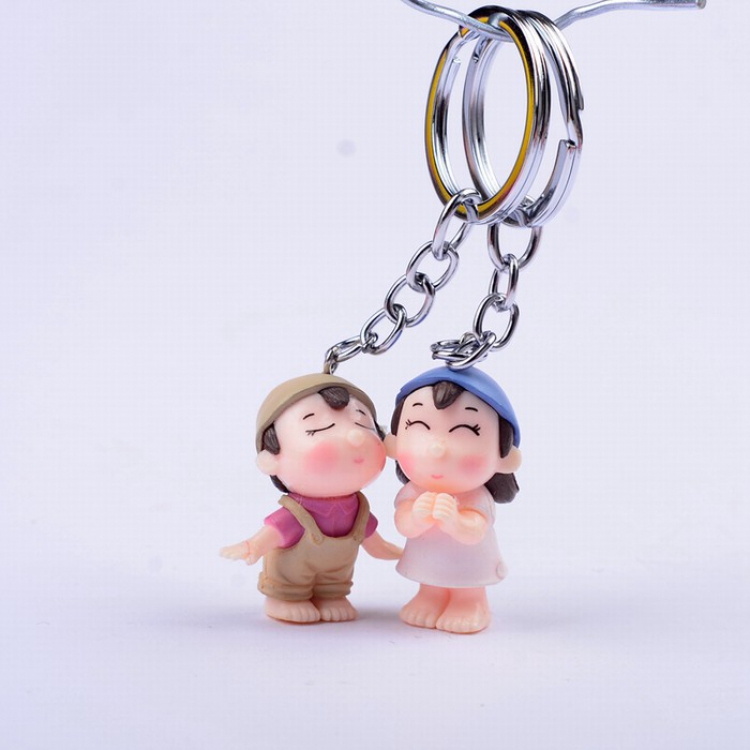 Cute Q version cartoon character Couple Keychain pendant price for 2 pcs Style N