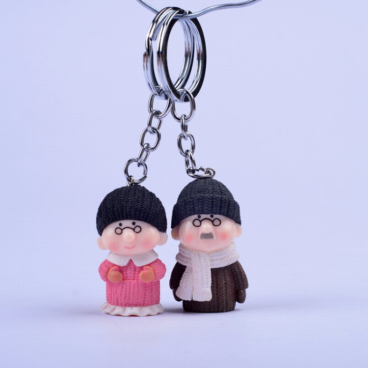 Cute Q version cartoon character Couple Keychain pendant price for 2 pcs Style K