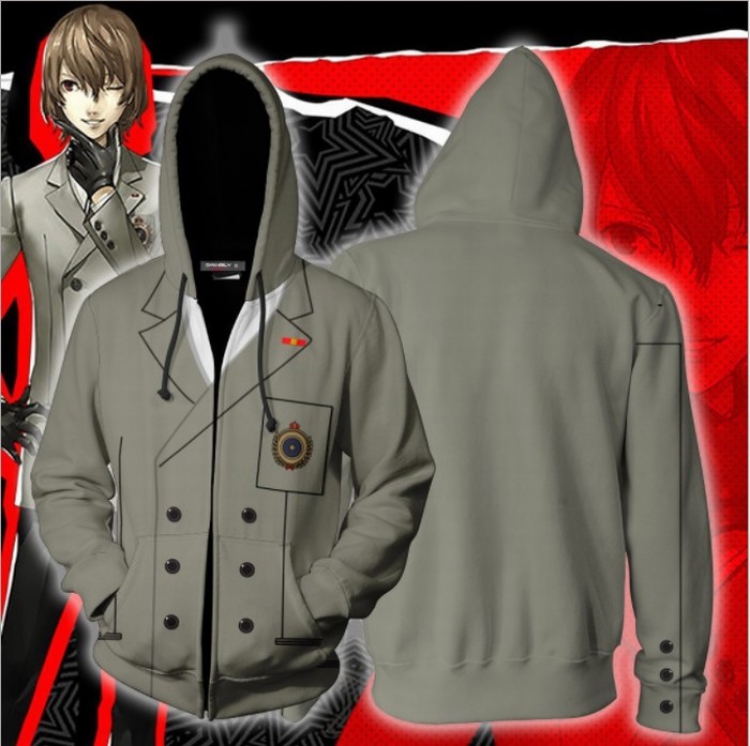 PERSONA Sports zipper long sleeve jacket hip hop sweater Hoodie M-L-XL-XXL-XXXL price for 2 pcs preorder 3 days