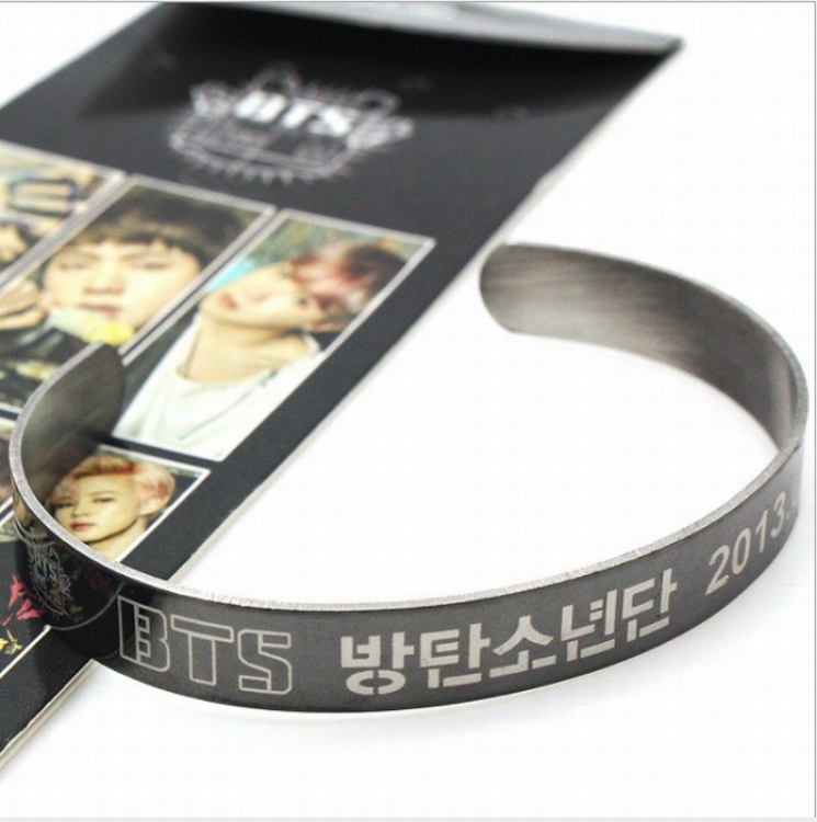 BTS Combination mark Stainless steel bracelet Adjustable size 24G price for 5 pcs