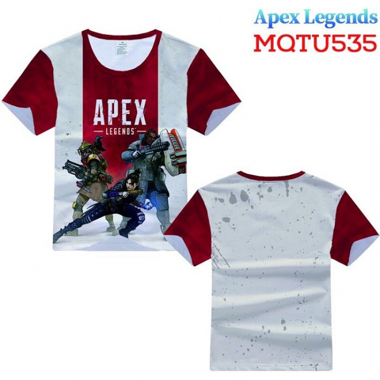 Apex Legends Full color printed short sleeve t-shirt 10 sizes from XXS to XXXXXL MQTU535